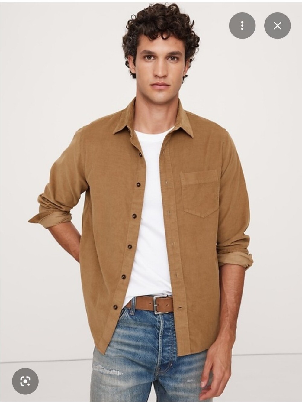 Banana Republic Standard Fit Lightweight Corduroy Shirt